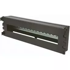 Панель Eurolan 60A-42-03-11BL 19" с DIN-рейкой 3U, 22 модуля, черный