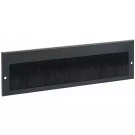 Панель ITK BE05-390-115M 19" щеточный кабельный ввод, 390х115 мм, черный