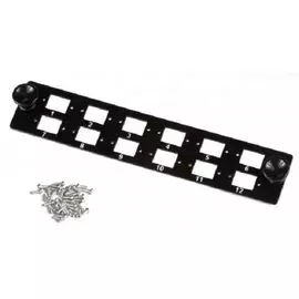 Панель Lanmaster LAN-FP10-12SC адаптерная на 12 SC/24 LC адаптера для кросса LAN-FOB10-1P