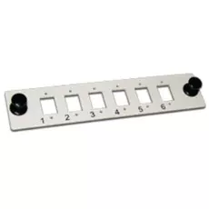 Панель Lanmaster LAN-FP-SC Адаптерная на 6 SC адаптеров, серая