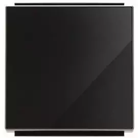 Панель лицевая ABB 2CLA850100A2501 для 1-клавишных выключателей/переключателей/кнопок, стекло чёрное