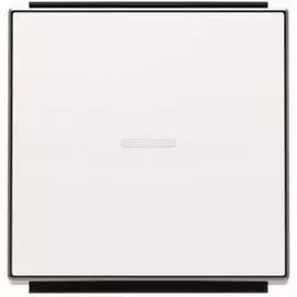 Панель лицевая ABB 2CLA850130A1101 для 1-клавишных выключателей/переключателей/кнопок с линзой подсветки, альпийский белый