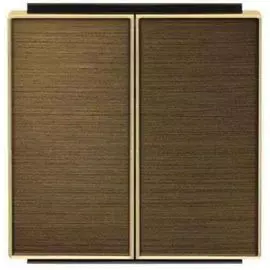 Панель лицевая ABB 2CLA851100A1201 для 2клавишных выключателей/переключателей/кнопок, античная латунь