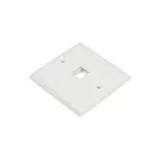 Панель лицевая Hyperline FP-E-1-WH 86х86мм для 1-й вставки типа Keystone Jack, европейский стандарт