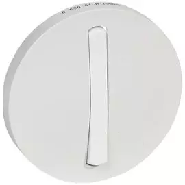 Панель лицевая Legrand 065001 Celiane - для 1-полюсного выключателя / переключателя 067001/02/31/32 с тонкой клавишей, белый