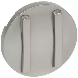 Панель лицевая Legrand 065102 Celiane - для 1-полюсного двухклавишного выключателя / переключателя 067001/02/31/32 с тонкими клавишами, титан