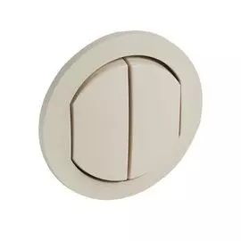 Панель лицевая Legrand 067822 Celiane - для двойных переключателей 2x067001/31, IP 44, слоновая кость