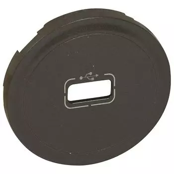Панель лицевая Legrand 067950 Celiane - для розеток USB, 067352/72, графит