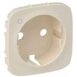 Панель лицевая Legrand 754856 Valena ALLURE - для розетки 2К+З с линзой для подсветки/индикации, слоновая кость
