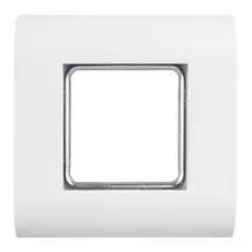 Панель лицевая NikoMax NMC-PL1PM-WT Настенная лицевая панель NIKOMAX под 1 вставку типа Mosaic 45х45 мм, с подрамником, белая