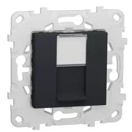 Панель лицевая Schneider Electric NU546154 RJ45 Keystone/Systimax антрацит