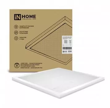 Панель светодиодная IN HOME 4690612029795 встраиваемая LPU-02-ПРИЗМА 100Вт 6500К IP40 9500лм 595х595х19мм универс. с рассеив.