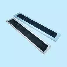 Панель TWT TWT-CBW-BP щеточный кабельный ввод для настенных шкафов, серый