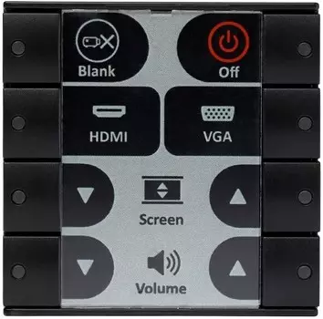 Панель управления BIAMP Impera Sierra II 8EUB 912.2252.900/911.2252.900 кнопочная 8-button control pad with Ethernet, EU, black