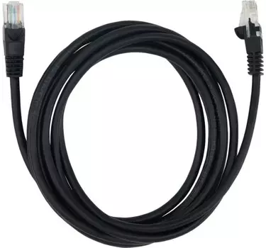 Патч-корд Buro 1645931 UTP 4 пары cat5E CCA molded 3м черный RJ-45 (m)-RJ-45 (m) (1645931)