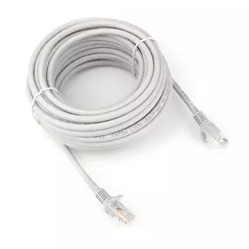 Патч-корд Cablexpert PP31-10M LSZH UTP кат.5e, 10м, литой, многожильный (серый)