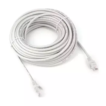 Патч-корд Cablexpert PP31-15M LSZH UTP кат.5e, 15м, литой, многожильный (серый)