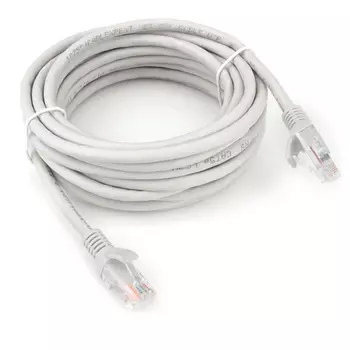 Патч-корд Cablexpert PP31-5M LSZH UTP кат.5e, 5м, литой, многожильный (серый)