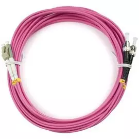 Патч-корд волоконно-оптический Cabeus FOP-50-OM4-LC-ST-20m duplex, LC-ST 50/125 mm OM4, 20м, LSZH