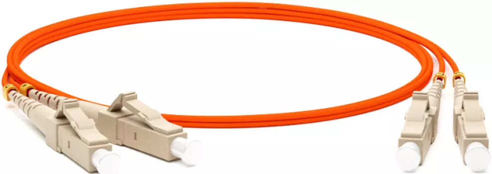 Патч-корд волоконно-оптический Hyperline FC-D2-62-LC/PR-LC/PR-H-30M-LSZH-OR (шнур) MM 62.5/125, LC-LC, 2.0 мм, duplex, LSZH, 30 м