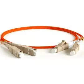 Патч-корд волоконно-оптический Hyperline FC-D2-50-LC/PR-SC/PR-H-10M-LSZH-OR (шнур) MM 50/125, LC-SC, 2.0 мм, duplex, LSZH, 10 м