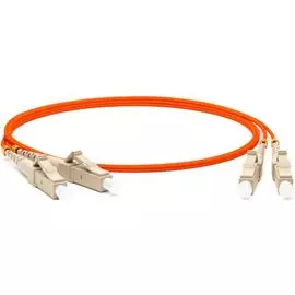 Патч-корд волоконно-оптический Hyperline FC-D2-62-LC/PR-LC/PR-H-20M-LSZH-OR (шнур) MM 62.5/125, LC-LC, 2.0 мм, duplex, LSZH, 20 м