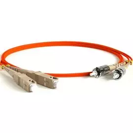 Патч-корд волоконно-оптический Hyperline FC-D2-62-SC/PR-ST/PR-H-5M-LSZH-OR (шнур) MM 62.5/125, ST-SC, 2.0 мм, duplex, LSZH, 5 м