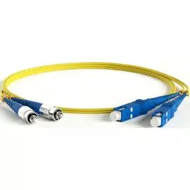 Патч-корд волоконно-оптический Hyperline FC-D2-9-FC/UR-SC/UR-H-20M-LSZH-YL