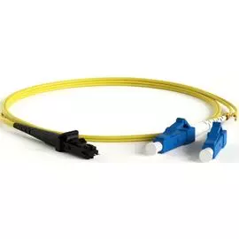 Патч-корд волоконно-оптический Hyperline FC-D2-9-LC/UR-MTRJM/UR-H-2M-LSZH-YL