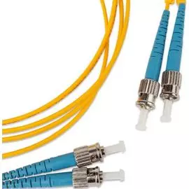 Патч-корд волоконно-оптический Hyperline FC-D2-9-ST/UR-ST/UR-H-5M-LSZH-YL (шнур) SM 9/125 (OS2), ST/UPC-ST/UPC, 2.0 мм, duplex, LSZH, 5 м
