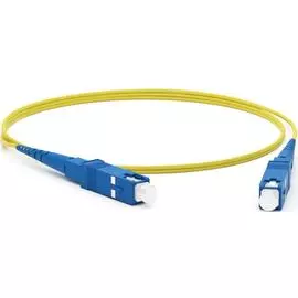 Патч-корд волоконно-оптический Hyperline FC-S2-9-SC/UR-SC/UR-H-3M-LSZH-YL (шнур) SM 9/125 (OS2), SC/UPC-SC/UPC, 2.0 мм, simplex, LSZH, 3 м