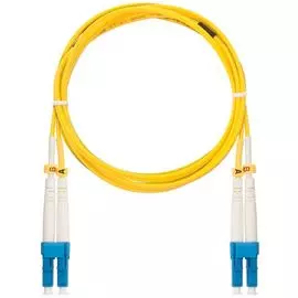 Патч-корд волоконно-оптический NIKOLAN NMF-PC2S2C2-LCU-LCU-005 9/125мкм, стандарта OS2, LC/UPC-LC/UPC, двойной, LSZH нг(A)-HFLTx, 2мм, желтый, 5м