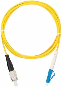 Патч-корд волоконно-оптический NIKOMAX NMF-PC1S2C2-FCU-LCU-015 переходной, одномодовый 9/125мкм, стандарта OS2, FC/UPC-LC/UPC, одинарный, полимерный м