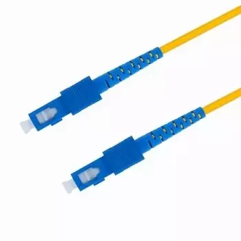 Патч-корд волоконно-оптический TELCORD ШОС-2.0-SC/U-SC/U-SM-3м-LSZH-YL simplex SC/UPC-SC/UPC, SM 9/125 (G652D), 2.0 мм, LSZH, 3м