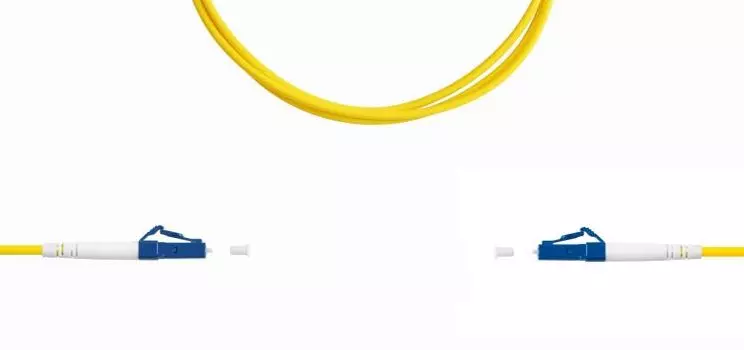 Патч-корд волоконно-оптический TELCORD ШОС-2.0-LC/U-LC/U-SM-10м-LSZH-YL simplex LC/UPC-LC/UPC, SM 9/125 (G652D), 2.0 мм, LSZH, 10м