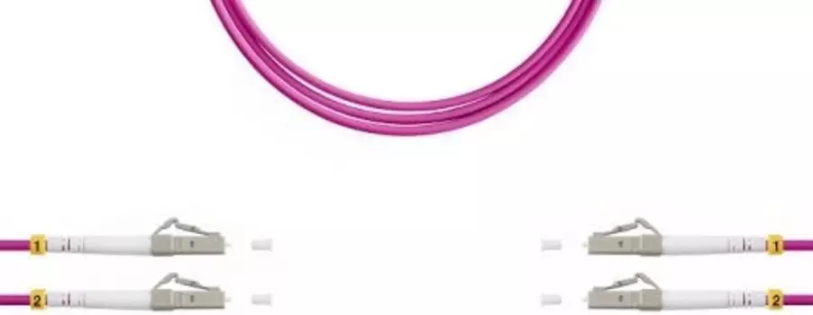 Патч-корд волоконно-оптический TELCORD ШОС-2x2.0-2LC/U-2LC/U-MM504-5м-LSZH-MG duplex LC/UPC-LC/UPC,