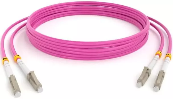 Патч-корд волоконно-оптический TELCORD ШОС-2x2.0-2LC/U-2LC/U-MM504-20м-LSZH-MG duplex LC/UPC-LC/UPC,