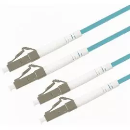 Патч-корд волоконно-оптический TELCORD ШОС-2x3.0-2LC/U-2LC/U-MM503-30м-LSZH-AQ duplex LC/UPC-LC/UPC, MM 50/125 (OM3), 3.0 мм, LSZH, 30м