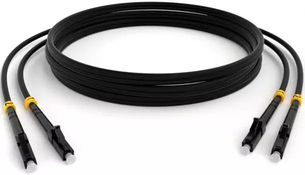 Патч-корд волоконно-оптический TELCORD ШОС-2x3.0-2LC/U-2LC/U-MM503-30м-LSZH-BK duplex LC/UPC-LC/UPC,