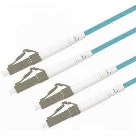 Патч-корд волоконно-оптический TELCORD ШОС-2x3.0-2LC/U-2LC/U-MM503-50м-LSZH-AQ duplex LC/UPC-LC/UPC, MM 50/125 (OM3), 3.0 мм, LSZH, 50м