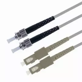 Патч-корд волоконно-оптический TELCORD ШОС-2x3.0-2SC/U-2ST/U-MM62,5-20м-LSZH-GY duplex SC/UPC-ST/UPC, MM 62,5/125 (OM1), 3.0 мм, LSZH, 20м
