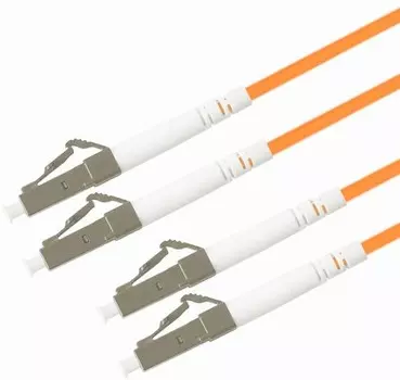 Патч-корд волоконно-оптический TELCORD ШОС-2x3.0-2LC/U-2LC/U-MM50-2м-LSZH-OR duplex LC/UPC-LC/UPC, MM 50/125 (OM2), 3.0 мм, LSZH, 2м