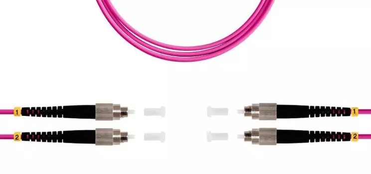 Патч-корд волоконно-оптический TELCORD ШОС-2x3.0-2FC/U-2FC/U-MM504-200м-LSZH-MG duplex FC/UPC-FC/UPC