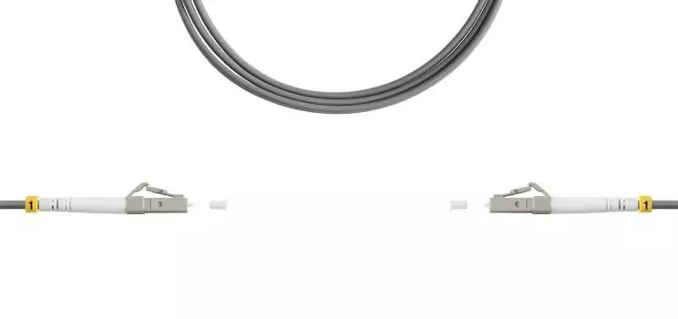 Патч-корд волоконно-оптический TELCORD ШОС-2x3.0-2LC/U-2LC/U-MM62-50м-LSZH-GY duplex LC/UPC-LC/UPC,