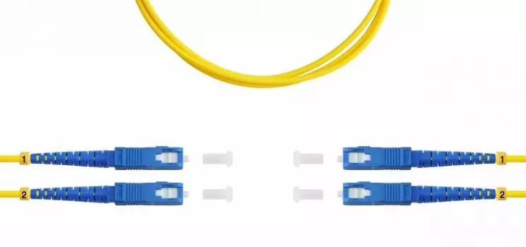 Патч-корд волоконно-оптический TELCORD ШОС-2x3.0-2SC/U-2SC/U-SM-200м-LSZH-YL duplex SC/UPC-SC/UPC, S