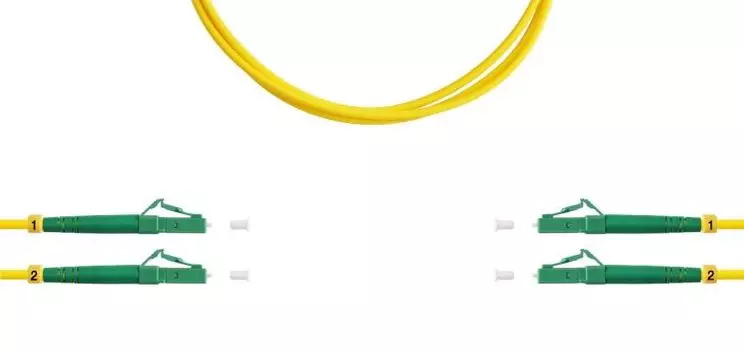 Патч-корд волоконно-оптический TELCORD ШОС-2x3.0-2LC/A-2LC/A-SM-200м-LSZH-YL duplex LC/APC-LC/APC, S