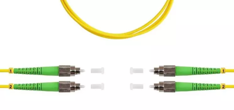 Патч-корд волоконно-оптический TELCORD ШОС-2x3.0-2FC/A-2FC/A-SM-200м-LSZH-YL duplex FC/APC-FC/APC, S