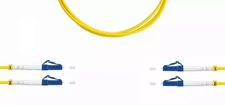 Патч-корд волоконно-оптический TELCORD ШОС-2x3.0-2LC/U-2LC/U-SM-200м-LSZH-YL duplex LC/UPC-LC/UPC, S