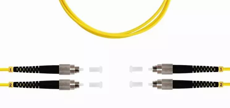 Патч-корд волоконно-оптический TELCORD ШОС-2x3.0-2FC/U-2FC/U-SM-30м-LSZH-YL duplex FC/UPC-FC/UPC, SM