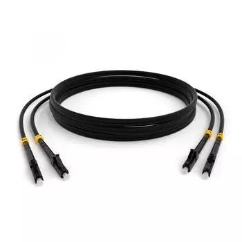 Патч-корд волоконно-оптический TELCORD ШОС-2x3.0-2LC/U-2LC/U-MM50-5м-LSZH-BK duplex LC/UPC-LC/UPC, M
